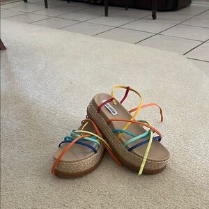Steve Madden Women's Rainbow Strappy Sandals